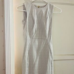 Calvin Klein Beige and White Dress